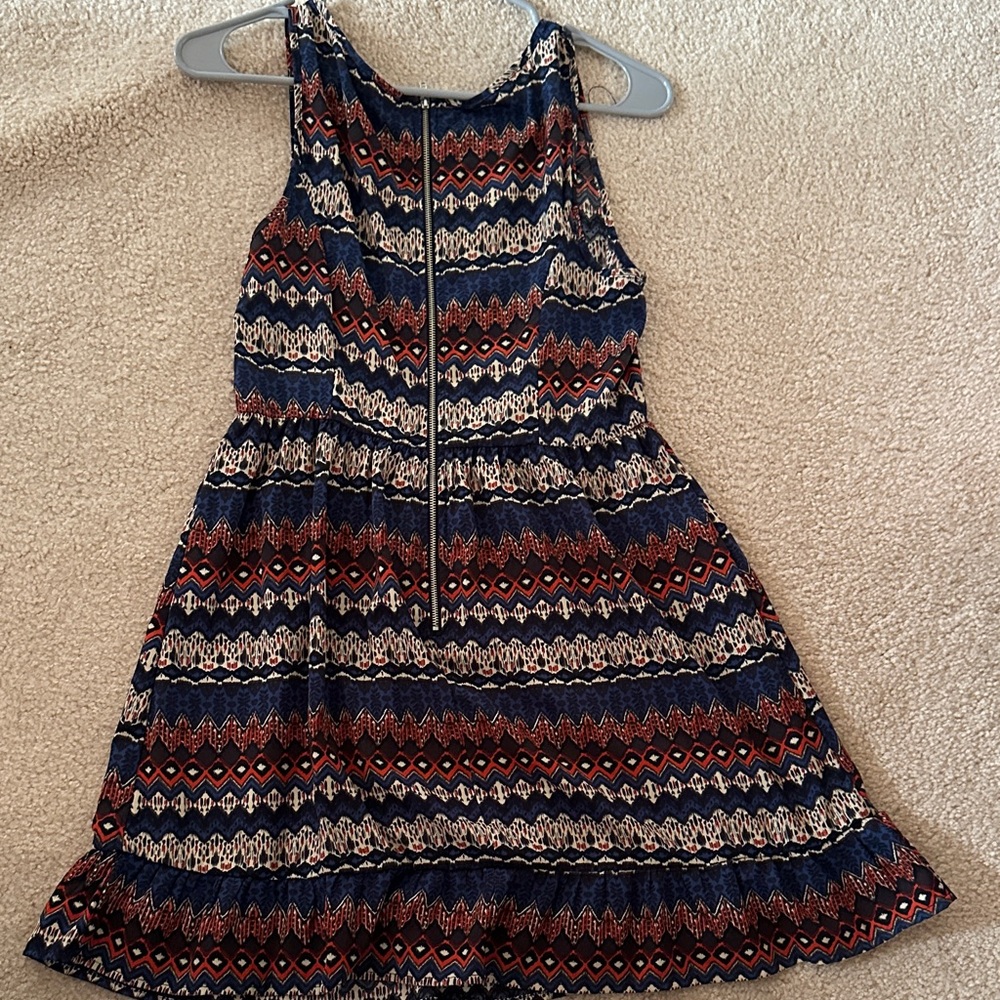Multicolored Patterned Mini Dress - Picture 2 of 2